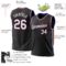 Custom Black Royal-Red Authentic Throwback Basketball Jersey