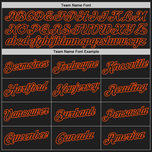 Custom Black Orange Authentic Throwback Basketball Jersey