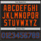 Custom Black Blue-Orange Authentic Throwback Basketball Jersey