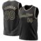 Custom Black Cream Authentic Throwback Basketball Jersey