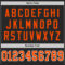 Black2239-3 Custom Black Orange-White Mesh Authentic Throwback Football Jersey