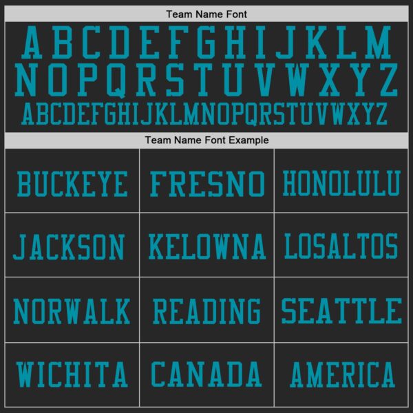 Custom Black Teal-White Mesh Authentic Throwback Football Jersey