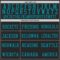 Black2257-2 Custom Black Teal-White Mesh Authentic Throwback Football Jersey