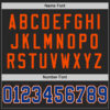 Custom Black Royal-Orange Mesh Authentic Throwback Football Jersey