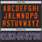 Black2267-3 Custom Black Royal-Orange Mesh Authentic Throwback Football Jersey