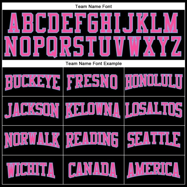 Custom Black Light Blue-Pink Authentic Football Jersey