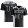 Custom Black Gray Authentic Football Jersey