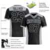 Custom Black Gray Authentic Football Jersey