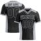 Black2287 Custom Black Gray Authentic Football Jersey