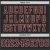 Custom Black White-Red Mesh Authentic Football Jersey