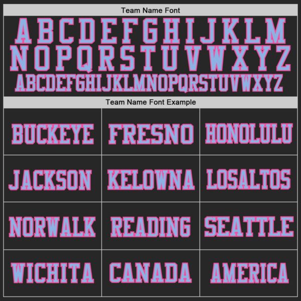 Custom Black Light Blue-Pink Mesh Authentic Football Jersey