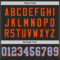 Black2509-3 Custom Black Light Blue-Orange Mesh Authentic Football Jersey