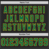 Custom Black Kelly Green-Gold Mesh Authentic Football Jersey