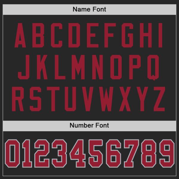 Custom Black Cardinal-Gray Mesh Authentic Football Jersey