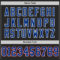 Black2519-3 Custom Black Royal-Red Mesh Authentic Football Jersey
