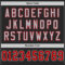 Custom Black Red-Gray Mesh Authentic Football Jersey