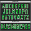 Custom Black Grass Green-White Mesh Authentic Football Jersey