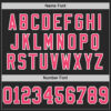 Custom Black Neon Pink-White Mesh Authentic Football Jersey