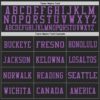 Custom Black Medium Purple Mesh Authentic Football Jersey