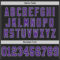 Custom Black Purple-Gray Mesh Authentic Football Jersey