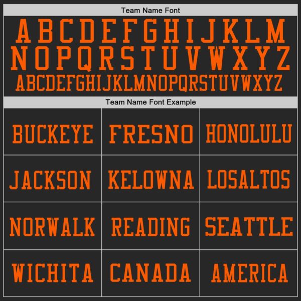 Custom Black Orange Mesh Authentic Football Jersey