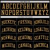 Custom Black Old Gold Pinstripe Old Gold Authentic Basketball Jersey