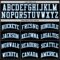 Custom Black White Pinstripe Blue Authentic Basketball Jersey