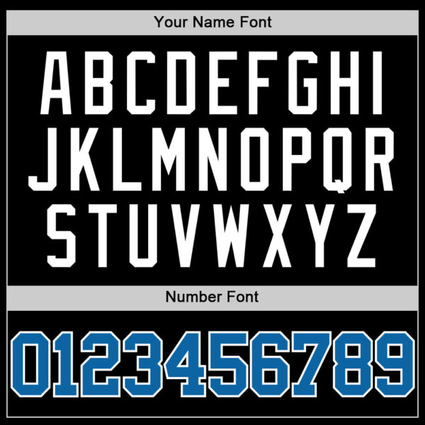 Custom Black White Pinstripe Blue Authentic Basketball Jersey