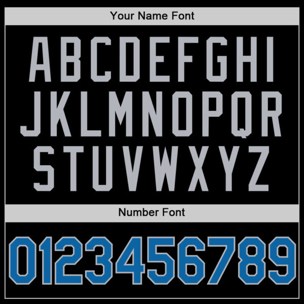 Custom Black Blue-Gray Authentic Throwback Basketball Jersey