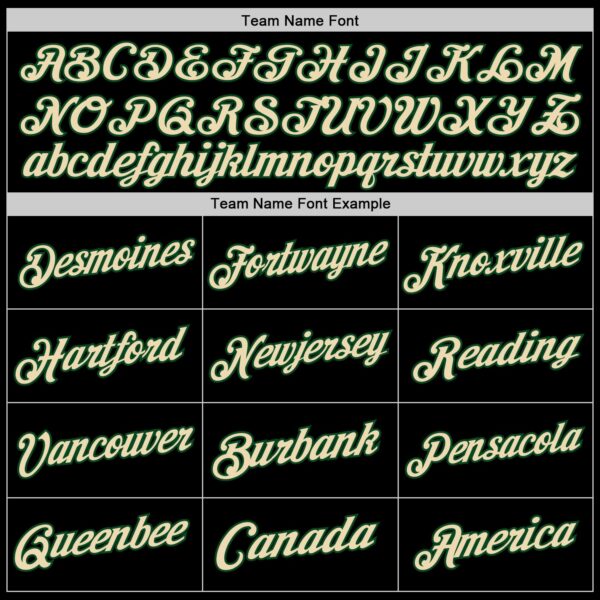 Custom Black Cream Green-Royal Authentic Throwback Basketball Jersey