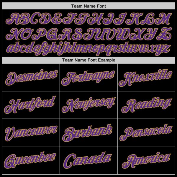 Custom Black Purple-Old Gold Authentic Throwback Basketball Jersey