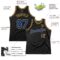 Custom Black Royal-Old Gold Authentic Throwback Basketball Jersey