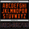 Custom Black Powder Blue-Orange Authentic Throwback Basketball Jersey