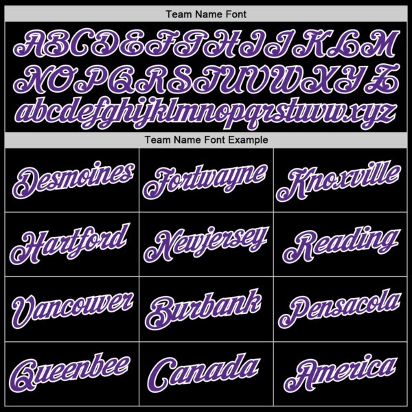 Custom Black Purple-White Authentic Throwback Basketball Jersey