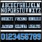Black2952-3 Custom Black Powder Blue-White Authentic Football Jersey