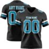 Custom Black Panther Blue-White Authentic Football Jersey