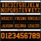 Black2961-3 Custom Black Bay Orange Authentic Football Jersey