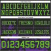 Custom Black Neon Green-Purple 3D Pattern Splash Authentic Football Jersey