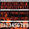 Custom Black White-Orange 3D Pattern Splash Authentic Football Jersey