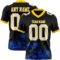Black2972_6c604d23-e4e3-43d7-8af5-67ffdf189352 Custom Black White Thunder Blue-Yellow 3D Pattern Splash Authentic Football Jersey