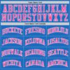 Custom Blue Pink-White Authentic Throwback Basketball Jersey