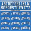 Custom Blue White-Gray Authentic Throwback Basketball Jersey