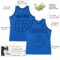 Custom Blue Blue-Navy Authentic Throwback Basketball Jersey