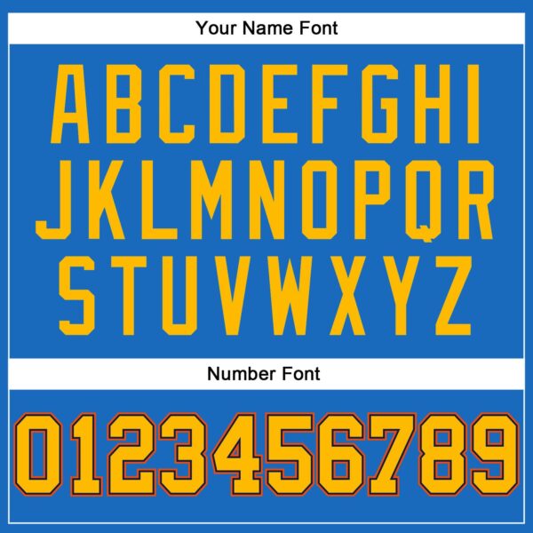 Custom Blue Gold Navy-Orange Authentic Throwback Basketball Jersey