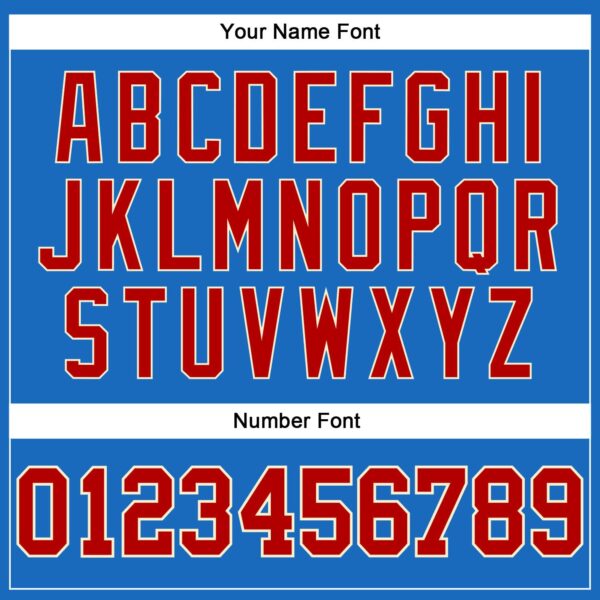 Custom Blue Red-Cream Authentic Throwback Basketball Jersey