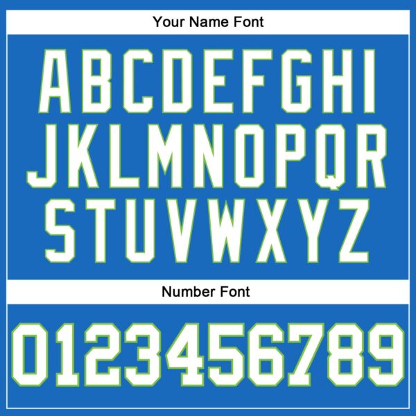 Custom Blue White-Neon Green Authentic Throwback Basketball Jersey