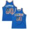 Custom Blue Vintage USA Flag-Cream Authentic Throwback Basketball Jersey