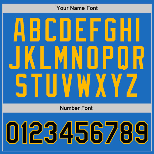 Custom Blue Black-Gold Authentic Throwback Basketball Jersey