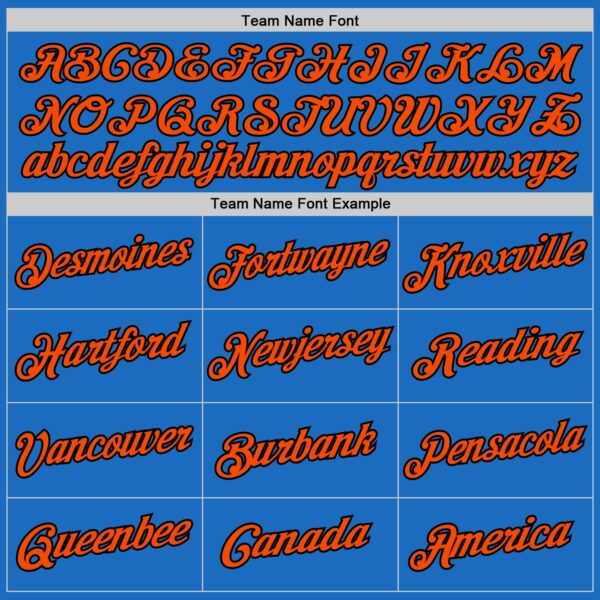 Custom Blue Orange-Black Authentic Throwback Basketball Jersey