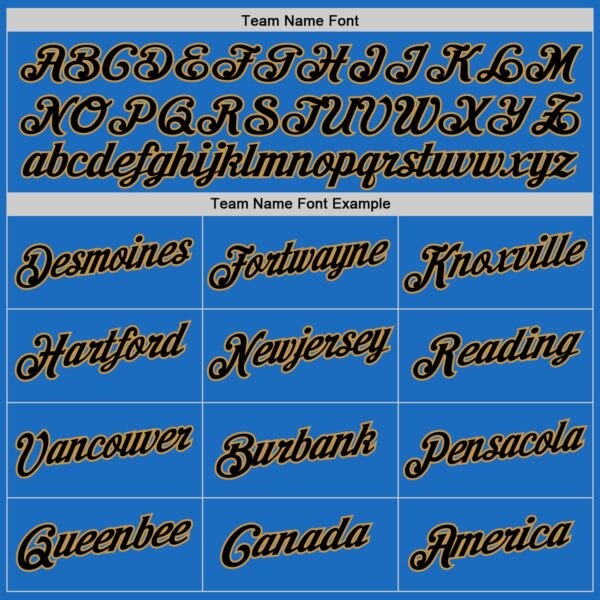 Custom Blue Black-Old Gold Authentic Throwback Basketball Jersey